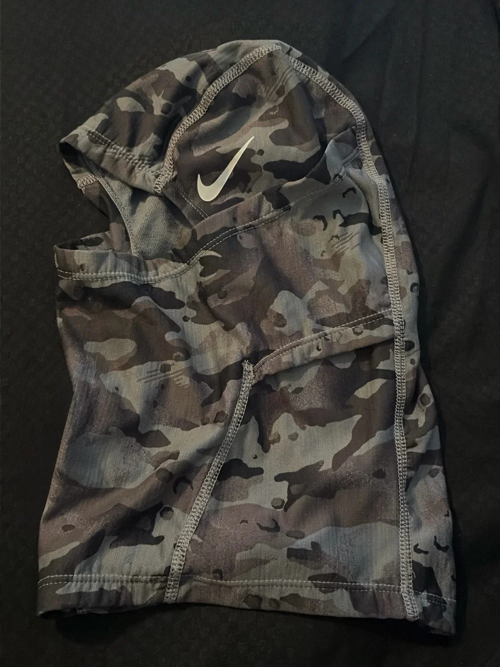 Nike Kids Gray & Black Camo Leggings
